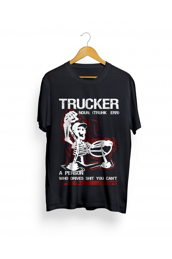 Trucker T-shirt illustration | Trucker Noun (Truhk err)