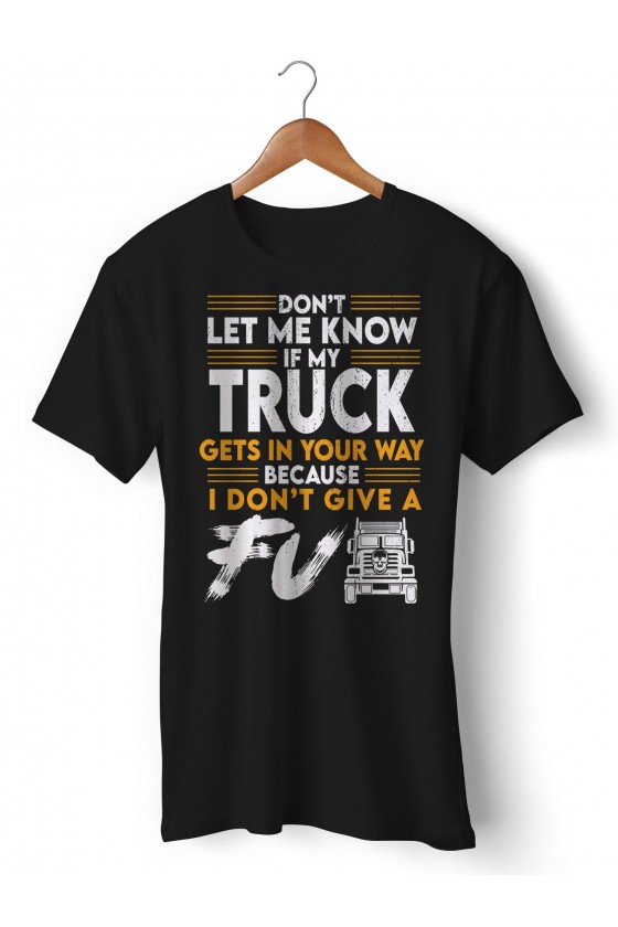 Trucker T-shirt illustration | I don't give a Fuk