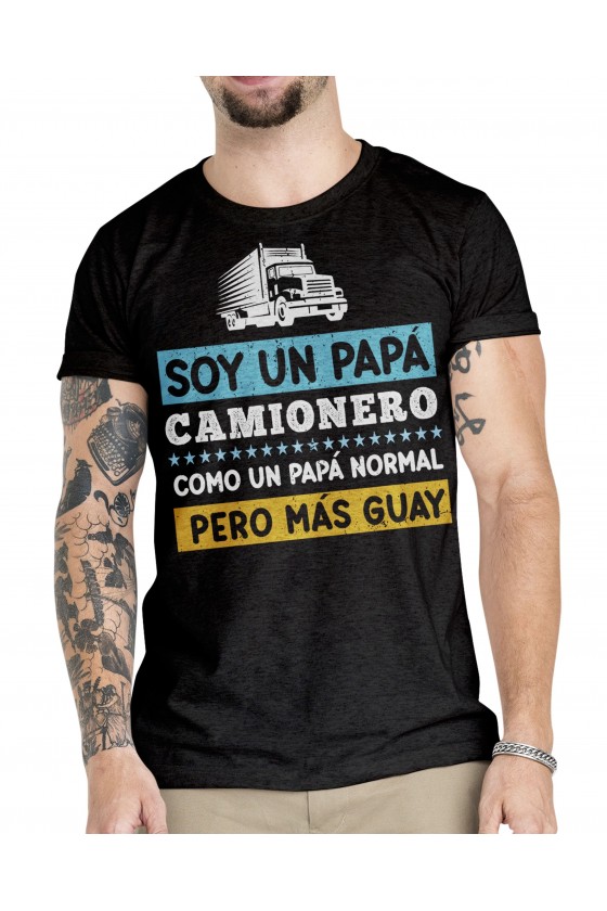 Camiseta Camionero ilustración | Soy un Papa Camionero