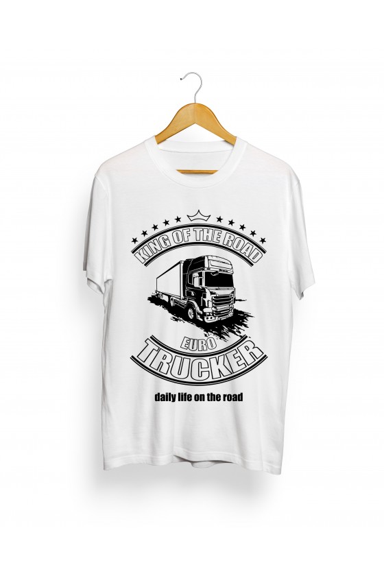 Camiseta Camionero ilustración | King of the Road Euro Trucker
